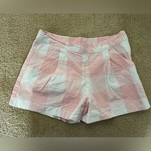 Janie & Jack Plaid Light Pink shorts Sz 8